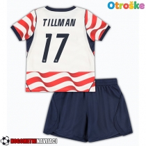 Otroške Nogometnih dresov Združene države Malik Tillman #17 Domači SP 2026 Kratki rokavi (+ hlače)